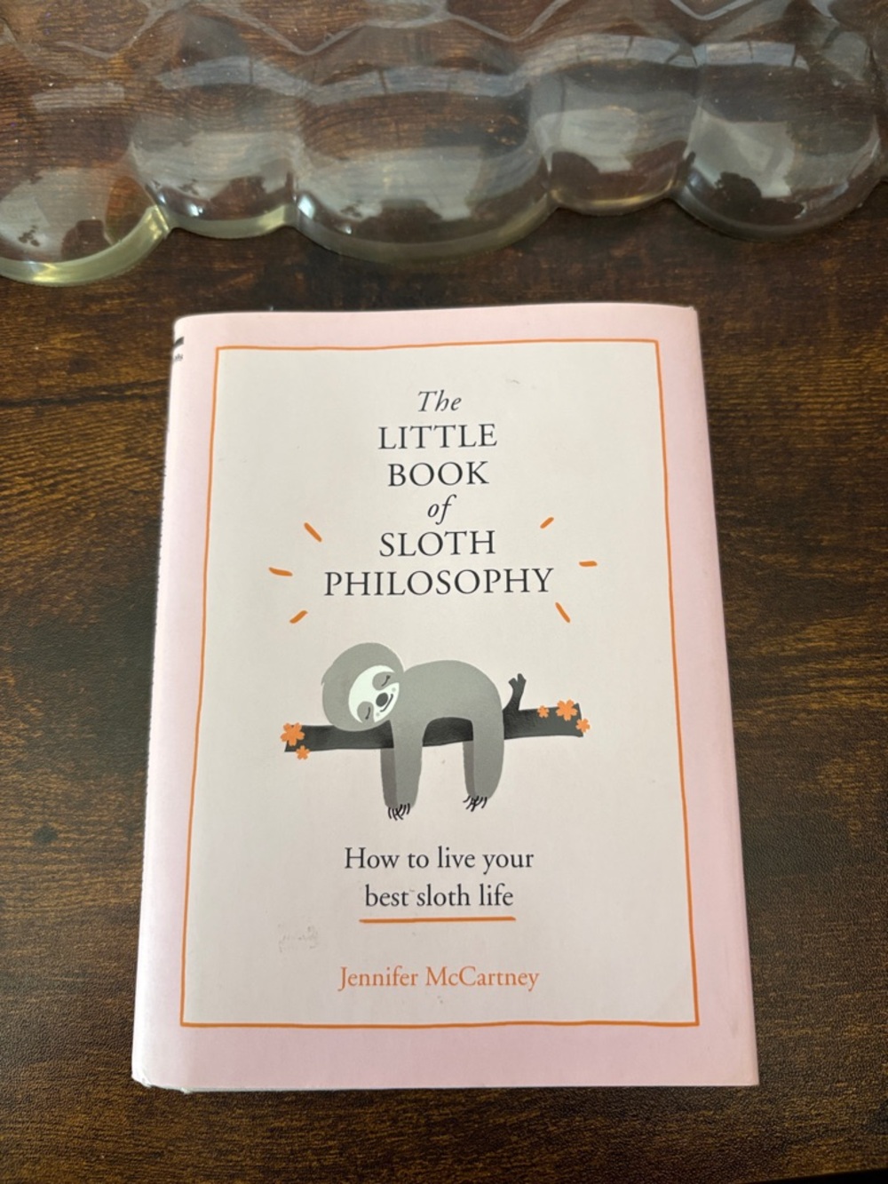 The Little Book of Sloth Philosophy by Jennifer McCartney - Pink Cover